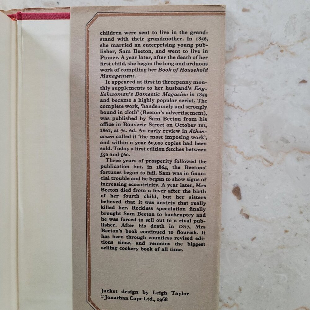 Beeton's Book of Household Management - First Edition Facsimile. 1969- Very Good - Picture 4 of 5